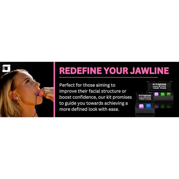 Jawzrsize Women Jaw Exerciser Set, Face Toner, Double Chin Reducer, Neck Fitness - Picture 12 of 14